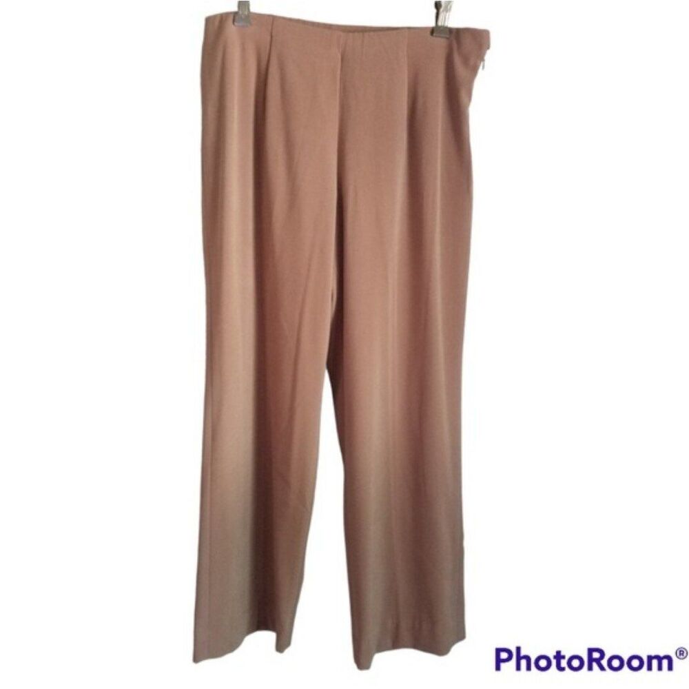 Coldwater Creek Tan Flat Front Dress Pants Size 12P
